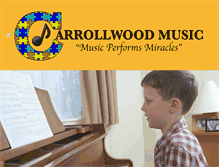 Tablet Screenshot of carrollwoodmusic.com
